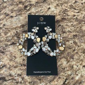 J. Crew wreath fashion earrings. Never worn.